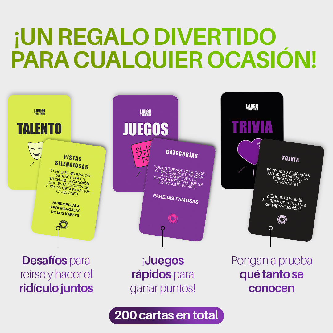 Laugh Together – El Juego para Reír, Competir y Jugar Juntos en Pareja