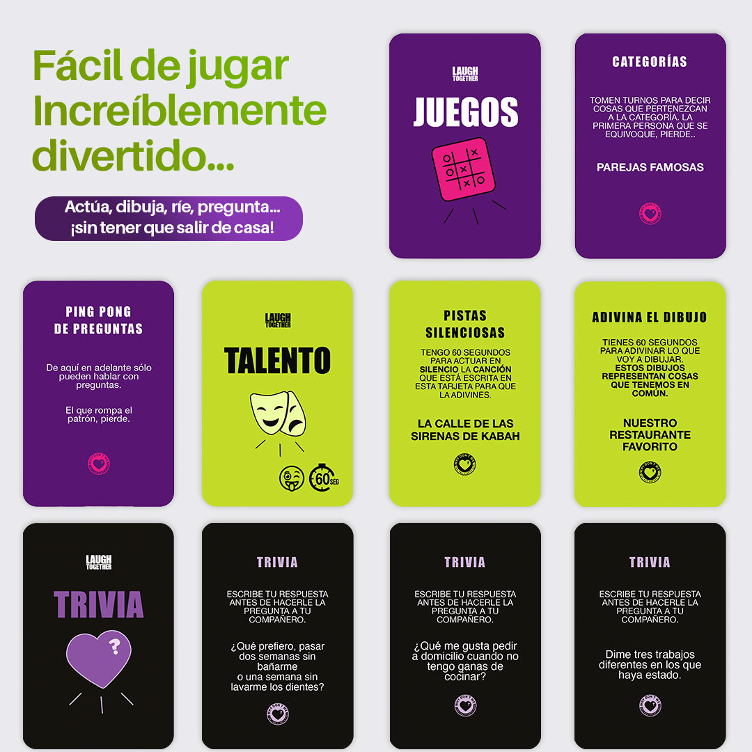 Laugh Together – El Juego para Reír, Competir y Jugar Juntos en Pareja